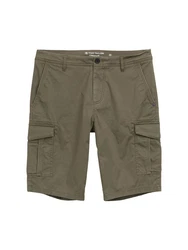 TOM TAILOR Bermudas Shorts Khaki/Dunkelgrün
