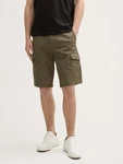 TOM TAILOR Bermudas Shorts Khaki/Dunkelgrün