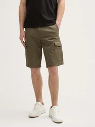 TOM TAILOR Bermudas Shorts Khaki/Dunkelgrün