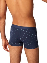 Skiny Retro Pants Herren 2er Pack (2-St) Dunkelblau/Blau
