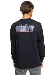 Quiksilver T-Shirt Three Tree Dunkelblau/Schwarz/Gelb