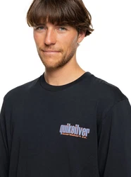 Quiksilver T-Shirt Three Tree Dunkelblau/Schwarz/Gelb
