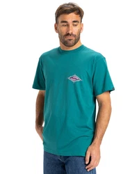 Quiksilver T-Shirt EV Beach Blast Türkis/Grün