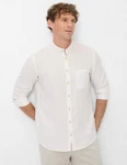 Brax Leinenhemd Style Herrenhemd Weiß/Creme/Grau/Khaki