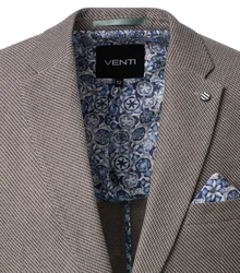 VENTI Sakko Grau/Braun/Beige/Khaki