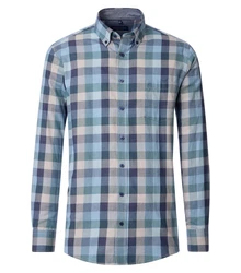 CASAMODA Langarmhemd Freizeithemd B.D. Comfort Fit Blau/Dunkelblau/Hellblau