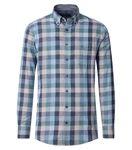 CASAMODA Langarmhemd Freizeithemd B.D. Comfort Fit Blau/Dunkelblau/Hellblau