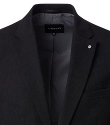 VENTI Sakko uni Schwarz/Hellblau/Dunkelblau