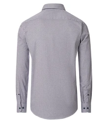 CASAMODA Langarmhemd Freizeithemd Print Rot/Hellblau/Dunkelblau/Blau