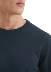 Marc O'Polo Rundhalspullover Dunkelblau/Grau/Hellblau/Blau