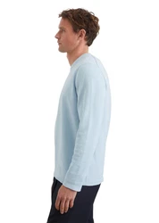 Marc O'Polo Rundhalspullover Hellblau/Blau