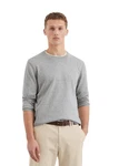 Marc O'Polo Rundhalspullover Grau/Khaki/Hellgrau
