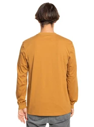 Quiksilver T-Shirt Comp Logo Orange/Braun/Gelb