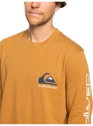 Quiksilver T-Shirt Comp Logo Orange/Braun/Gelb