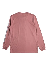 Quiksilver T-Shirt Comp Logo Rot/Lila/Rosa