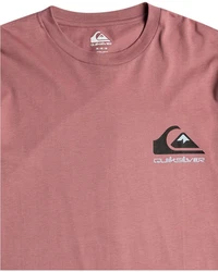 Quiksilver T-Shirt Comp Logo Rot/Lila/Rosa