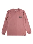 Quiksilver T-Shirt Comp Logo Rot/Lila/Rosa