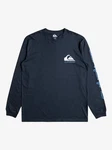 Quiksilver T-Shirt Comp Logo Dunkelblau/Blau