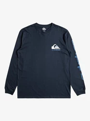 Quiksilver T-Shirt Comp Logo Dunkelblau/Blau