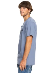 Quiksilver T-Shirt MW Logo Hellblau/Blau/Grau