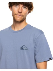 Quiksilver T-Shirt MW Logo Hellblau/Blau/Grau