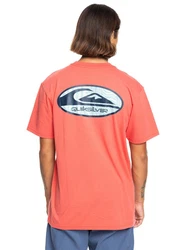 Quiksilver T-Shirt Retro Link Rot/Rosa/Orange