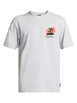 Quiksilver T-Shirt Quik Surfer Grau/Hellgrau Quiksilver T-Shirt Quik Surfer Grau/Hellgrau