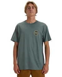 Billabong T-Shirt Rotor Fill Grün/Dunkelgrün