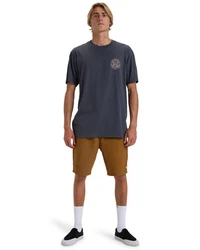 Billabong T-Shirt Rotor Fill Dunkelblau/Grau/Blau/Hellblau