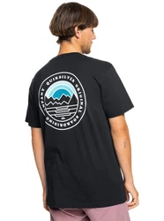Quiksilver T-Shirt Landscapes Schwarz/Hellblau/Blau