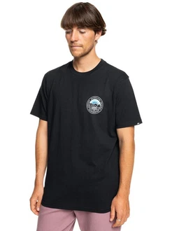 Quiksilver T-Shirt Landscapes Schwarz/Hellblau/Blau