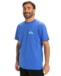Quiksilver T-Shirt Ev Mini Logo Blau/Hellblau