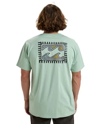Billabong T-Shirt Crayon Wave Grün/Hellgrün