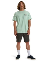 Billabong T-Shirt Crayon Wave Grün/Hellgrün