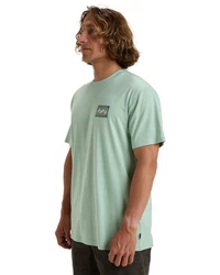Billabong T-Shirt Crayon Wave Grün/Hellgrün