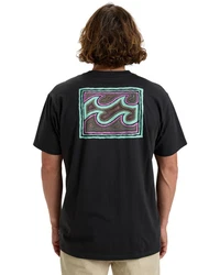 Billabong T-Shirt Crayon Wave Schwarz
