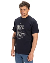 Quiksilver T-Shirt Ev Tuned Out Dunkelblau/Blau