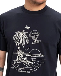 Quiksilver T-Shirt Ev Tuned Out Dunkelblau/Blau