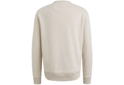 PME LEGEND Strickpullover CREWNECK SOFT TERRY WITH LOGO Beige/Khaki/Braun
