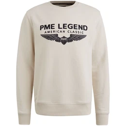 Strickpullover CREWNECK SOFT TERRY WITH LOGO aus Baumwolle