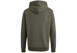 PME LEGEND Kapuzenpullover HOODED SOFT TERRY WITH LOGO Dunkelgrün/Grün