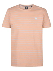 Petrol Industries T-Shirt Mahi Rot/Beige/Orange/Braun