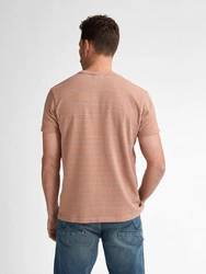 Petrol Industries T-Shirt Mahi Rot/Beige/Orange/Braun