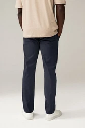 Next Chinohose Slim Fit Chinohose (2-tlg) Dunkelblau/Dunkelgrau/Blau