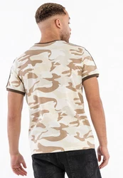 Lonsdale T-Shirt Cregneash Braun/Dunkelgrün/Grau/Beige
