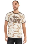 Lonsdale T-Shirt Cregneash Braun/Dunkelgrün/Grau/Beige