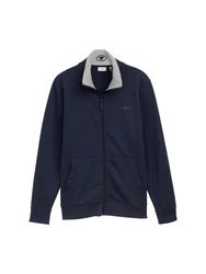 TOM TAILOR Outdoorjacke Sweatshirt Dunkelblau/Blau