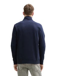 TOM TAILOR Outdoorjacke Sweatshirt Dunkelblau/Blau
