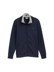 TOM TAILOR Outdoorjacke Sweatshirt Dunkelblau/Blau