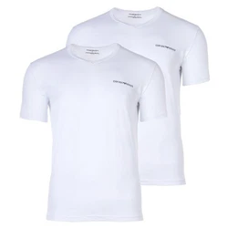 Emporio Armani Herren T-Shirt 2er Pack CORE LOGOBAND V-Neck Schwarz